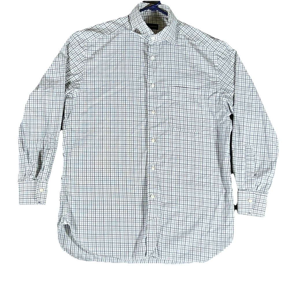 Ermenegildo Zegna Dress Shirt Mens 16.5‎ 42 Multi Color Striped Regular Fit